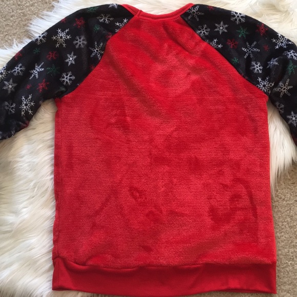 Ugly Christmas Sweater Red Black Bah Humbug - Picture 6 of 6